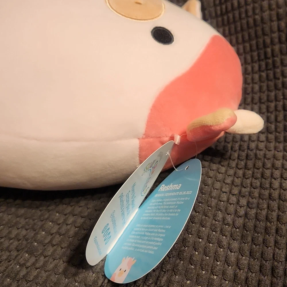 NWT Squishmallows "8 "Reshma" Pink Cow  (US exclusive, Re-Release) - Picture 4 of 4